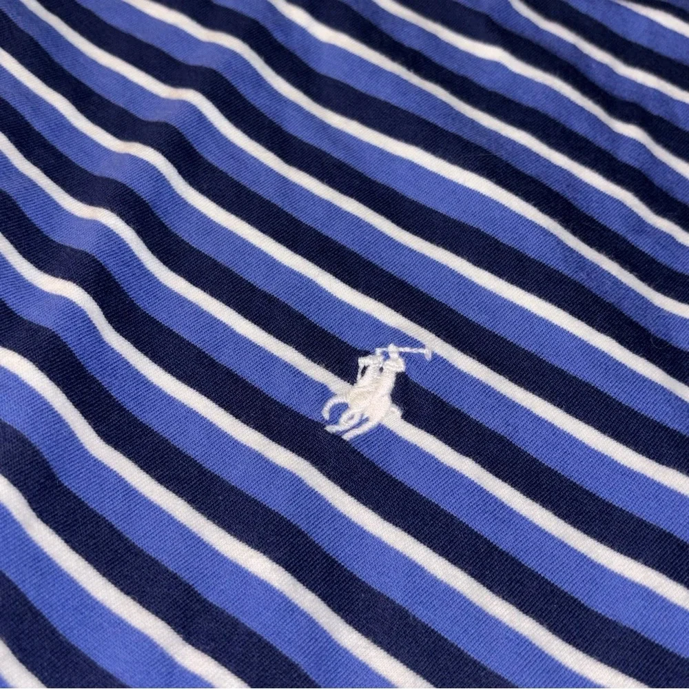 Polo Ralph Lauren Vintage Blue Label Mens Sz.M  Pullover T Shirt  Y2K Style EUC - Picture 5 of 9